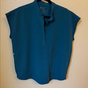 Figs Women's Teal Blue Rafaela Scrub top